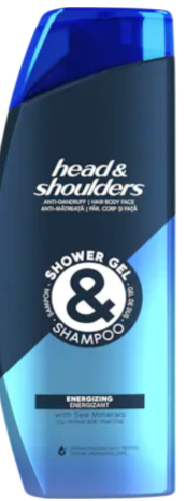 Ingrijire Personala & Cosmetice - Gel de dus si sampon anti-matreata Head & Shoulders Energizing, cu minerale marine, 360 ml