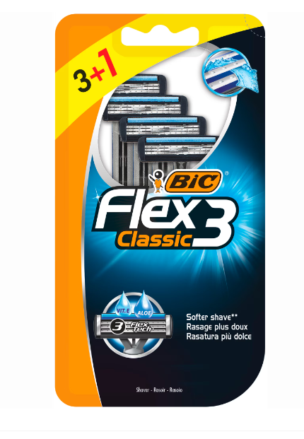 Ingrijire Personala & Cosmetice - Aparat de ras BIC Flex3 Classic, barbati 4 buc