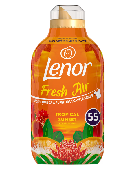 Balsam de rufe Lenor Fresh Air Tropical Sunset, 770 ml, 55 spalari