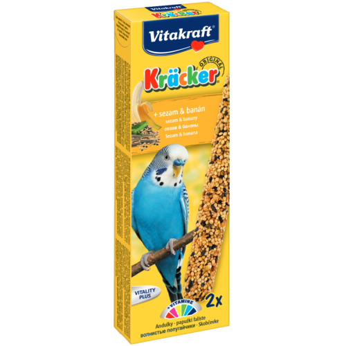 Pet Shop - Baton pentru perusi Vitakraft Kracker Banana 60 g