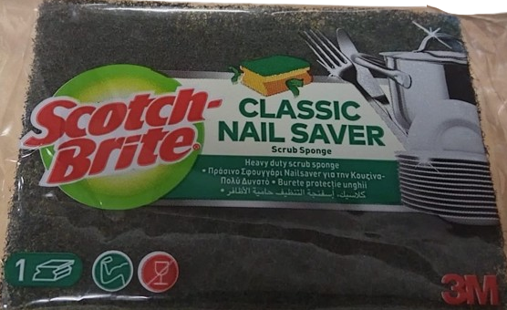 Curatenie & Intretinere - Burete de vase Scotch Brite cu protectie pentru unghii