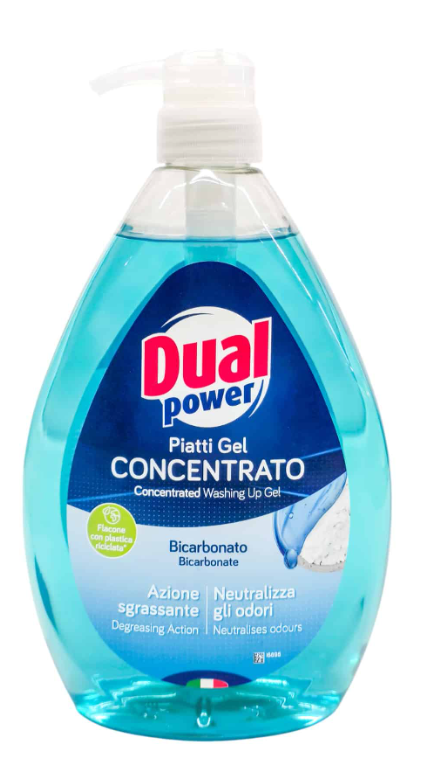 Detergenti Bucatarie si Vase - Detergent concentrat vase Dual Power cu bicarbonat si salvie, 1000 ml