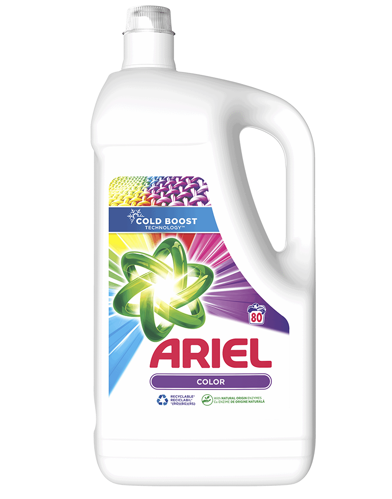 Curatenie & Intretinere - Detergent de rufe lichid Ariel Touch of Lenor Color, 4.4 L, 80 spalari