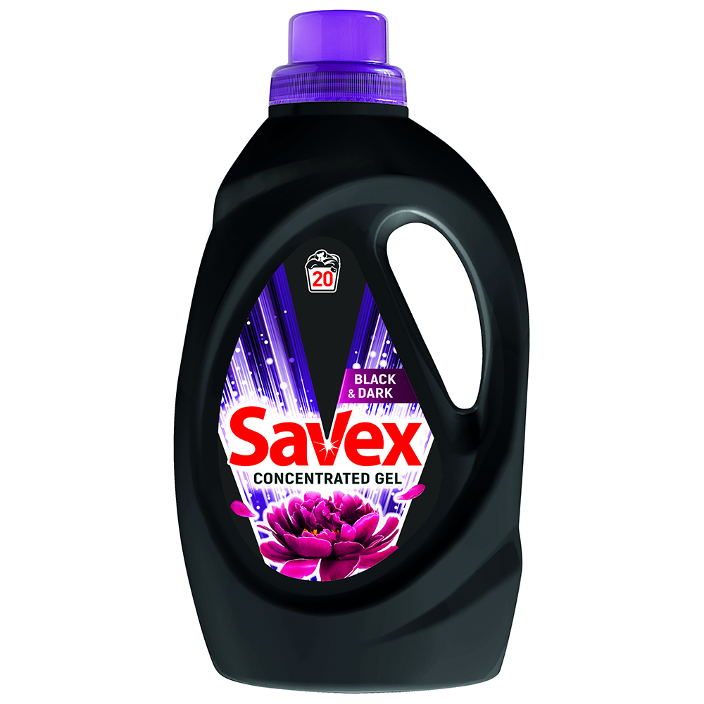Curatenie & Intretinere - Detergent Lichid Savex 1.1L Black&Dark 20 Spalari