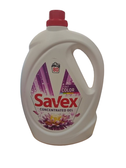 Detergenti de Rufe - Detergent lichid SAVEX 2IN1 color 80 spalari, 4,4 l