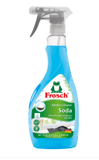 Detergenti Bucatarie si Vase - Frosch Detergent degresant ecologic bucatarie cu bicarbonat, Spray 500ml
