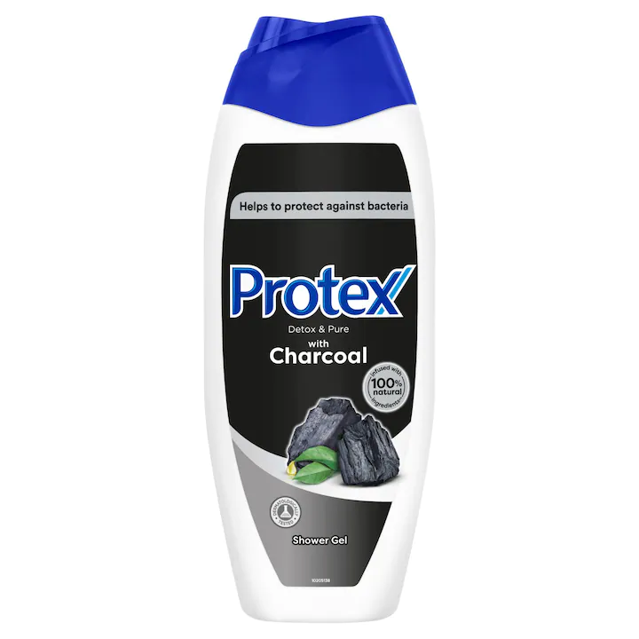 Ingrijire Personala & Cosmetice - Gel de dus Protex Detox & Pure Charcoal, 500 ml