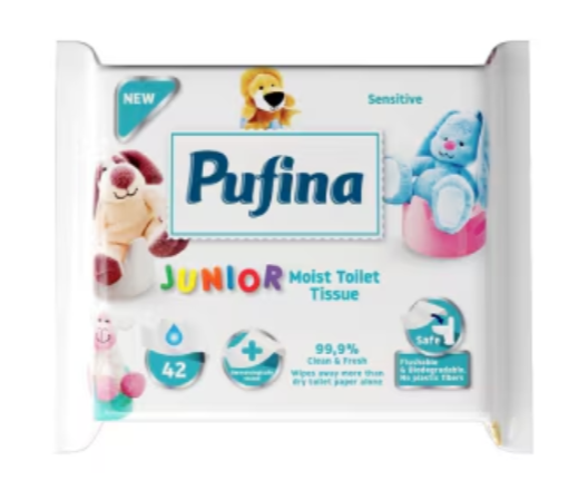 Curatenie & Intretinere - Hartie Igienica Umeda Pufina Junior Sensitive, 42 buc