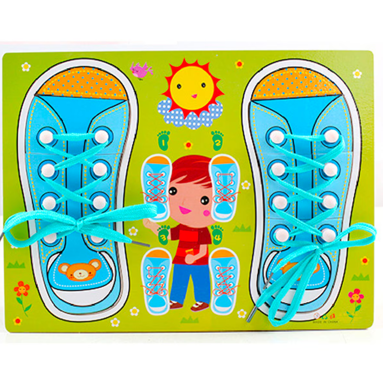 Jucarii, Copii & Bebe - Joc Montessori - Pantofi de Siretuit