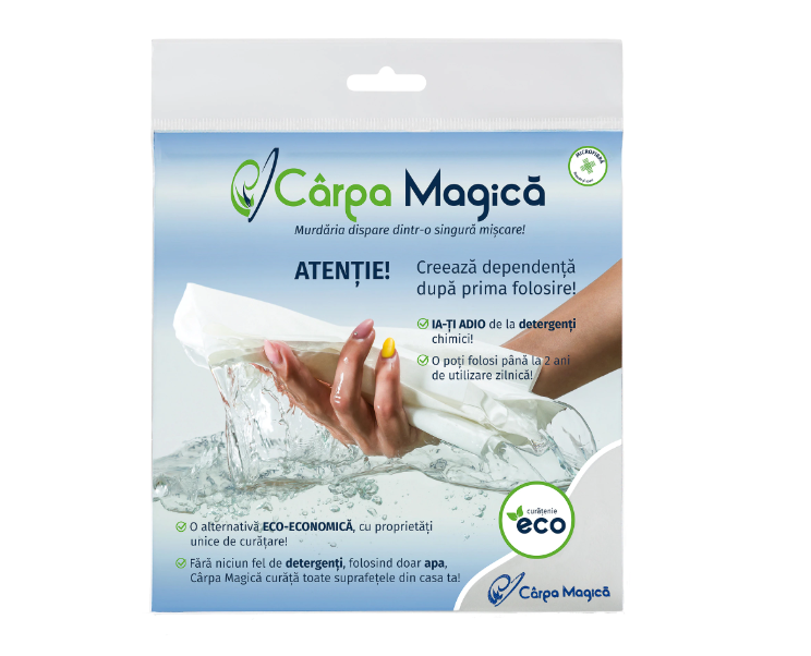 Curatenie & Intretinere - Laveta microfibra Eco 40 x 40 cm, Carpa Magica
