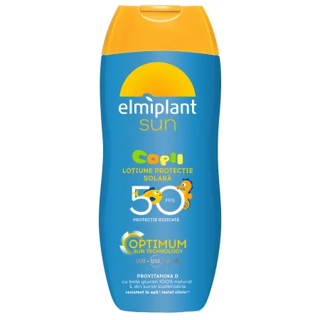 Ingrijire Personala & Cosmetice - Lotiune cu protectie solara Elmiplant Sun Kids SPF 50, pentru copii, 200 ml
