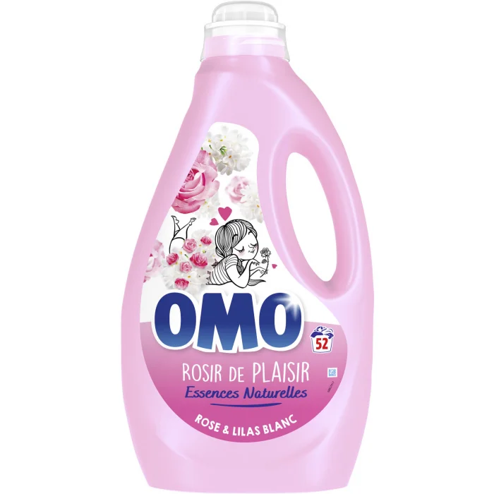 Curatenie & Intretinere - Detergent Lichid OMO Pink White Liliac 2.6L, 52 Spalari