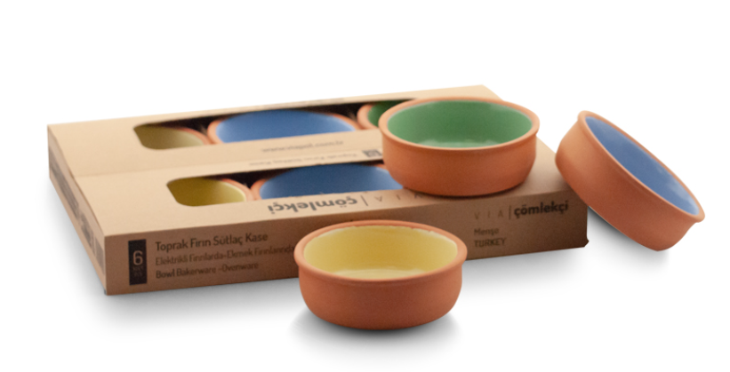 Curatenie & Intretinere - Set 6 boluri Lut Termorezistent, 6 boluri/ 12cm