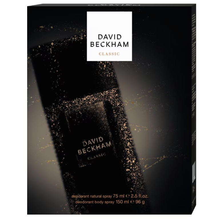 Ingrijire Personala & Cosmetice - Set Cadou David Beckham Classic: Deodorant Natural Spray 75 ml + Deodorant, 150 ml 