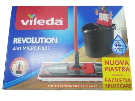 Curatenie & Intretinere - Set curatare pardoseli Vileda Revolution, mop plat+ doua rezerve