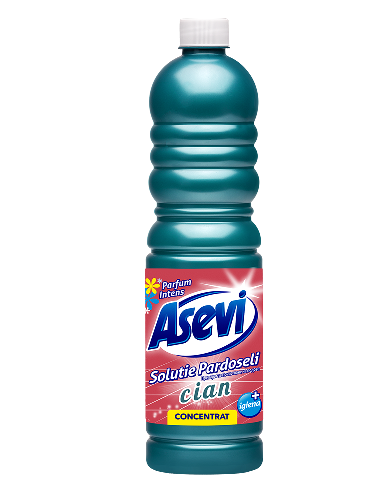 Curatenie & Intretinere - Solutie curatat pardoseli, Asevi, Cian, 1l