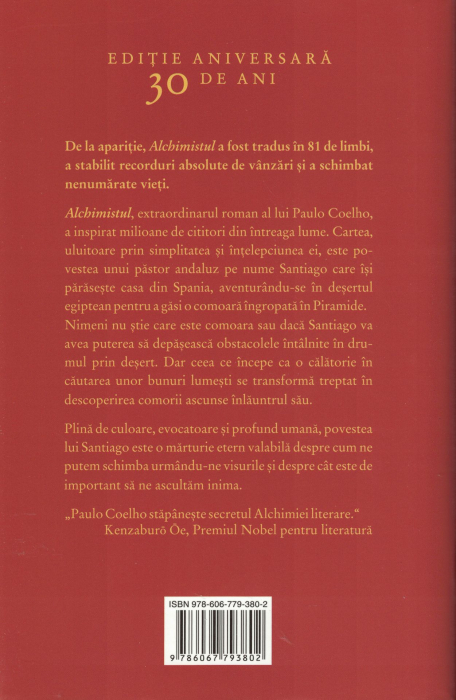 Alchimistul. Editie aniversara, 30 de ani - Paulo Coelho [2]