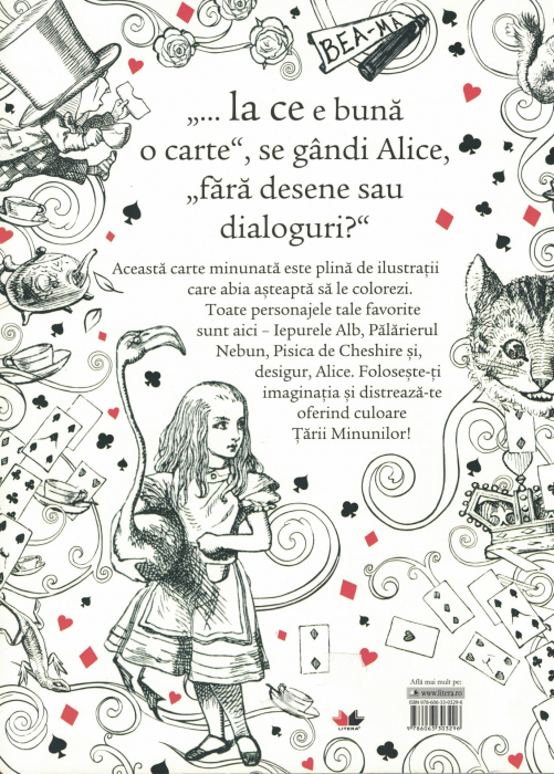 Alice in Tara Minunilor. Carte de colorat - John Tenniel [2]