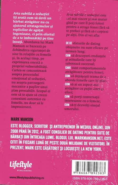 Arta subtila a seductiei. Cum sa fii atragator prin onestitate - Mark Manson [2]
