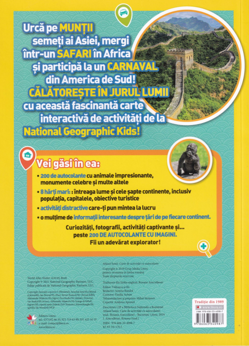 Atlasul lumii. Carte de acrivitati cu autocolante [2]