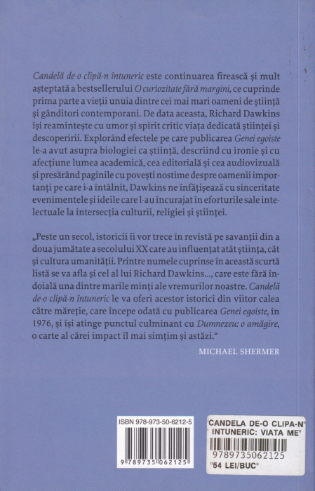 Candela de-o clipa-n intuneric. Viata mea in lumea stiintei [2]