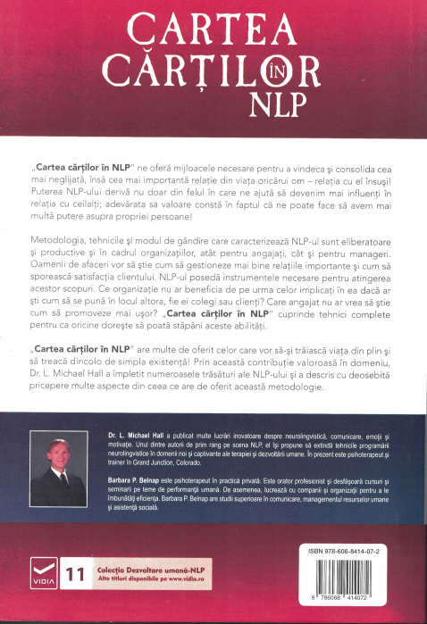Cartea cartilor in NLP. Cel mai cuprinzator ghid al tiparelor de schimbare prin programare neurolingvistica [2]