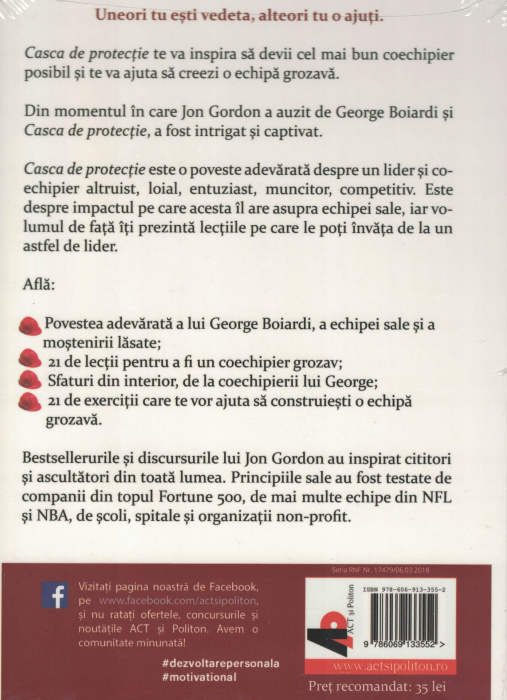 Casca de protectie. AUDIOBOOK  CD  MP3 - Jon Gordon [2]