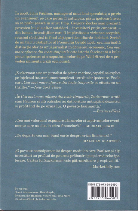 Cea mai mare afacere din toate timpurile [2]