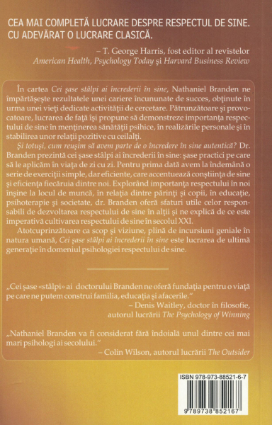 Cei sase stalpi ai increderei de sine - Nathaniel Branden [2]