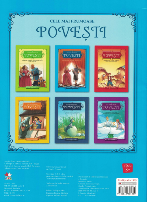 Cele mai frumoase povesti. Scufita rosie, Degetel, Cenusareasa - Charles Perrault [2]