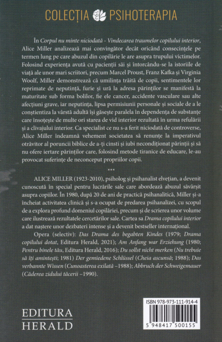 Corpul nu minte niciodata. Vindecarea traumelor copilului interior [2]
