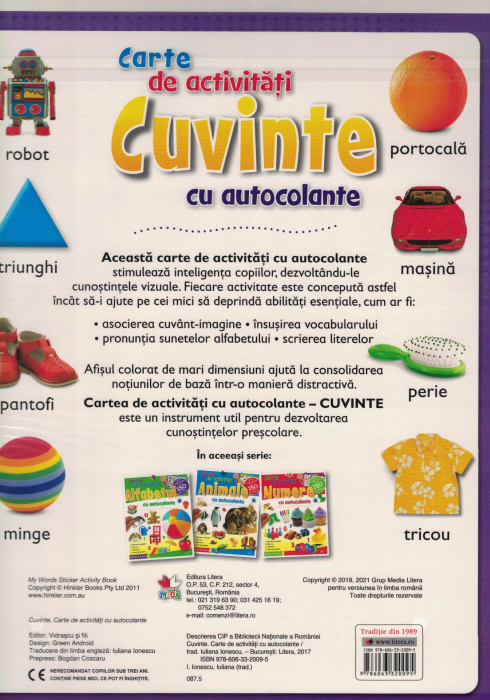 Cuvinte. Carte de activitati cu autocolante [2]
