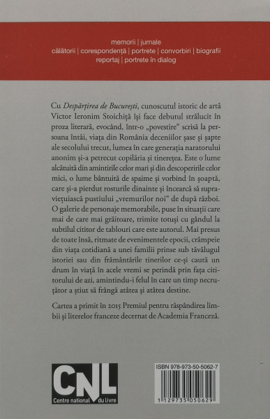 Despartirea de Bucuresti - Victor Ieronim Stoichita [2]