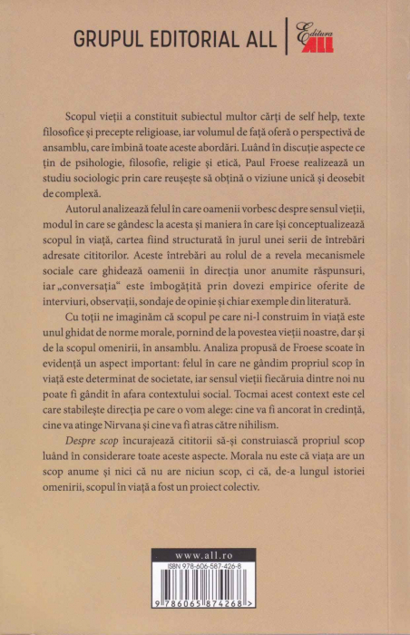 Despre scop. Cum sa cream sensul vietii [2]
