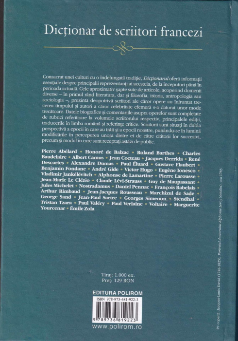 Dictionar de scriitori francezi [2]