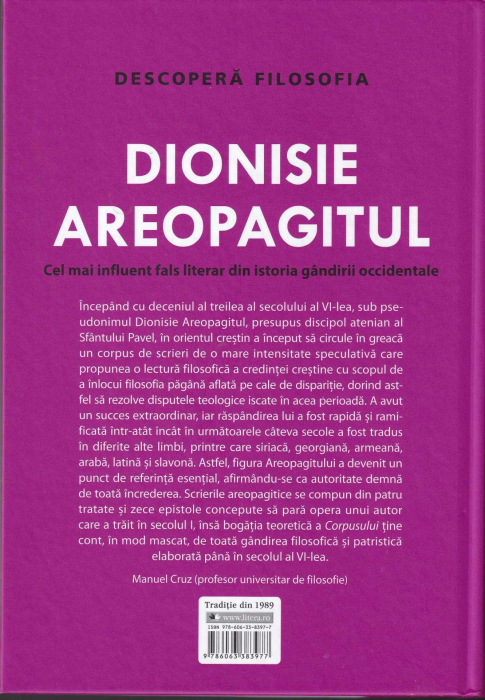 Dionisie Areopagitul.  Descopera Filosofia [2]