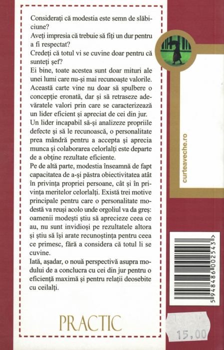 Dupa dumneavoastra pot triumfa oamenii modesti? - Roger Fritz [2]