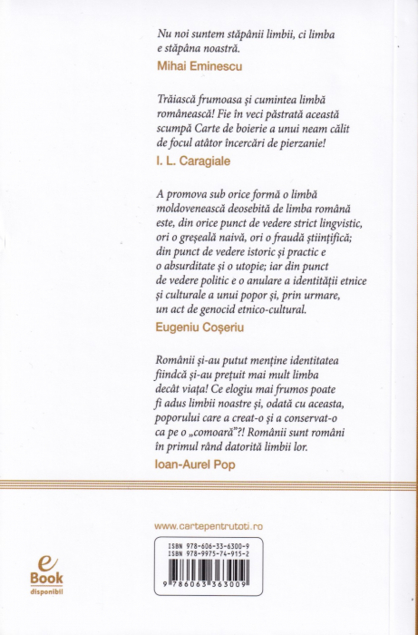 Elogiu limbii romane. Antologie de versuri, articole, maxime [2]