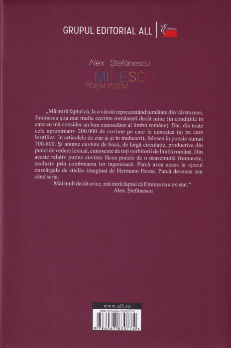 Eminescu. Poem cu poem. La o noua lectura. Postumele [2]