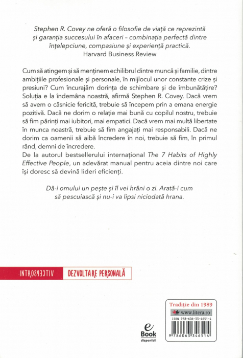 Etica liderului eficient sau conducerea bazata pe principii - Stephen R Covey [2]