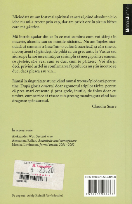 Extaz. Jurnal ingrat - Claudiu Soare [2]