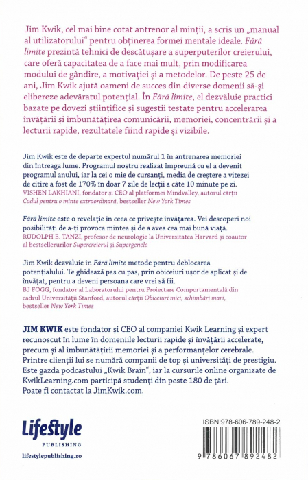 Fara limite. Dezvoltă-ti gandirea. Învata mai rapid si elibereaza-ti viata extraordinara - Jim Kwik [2]