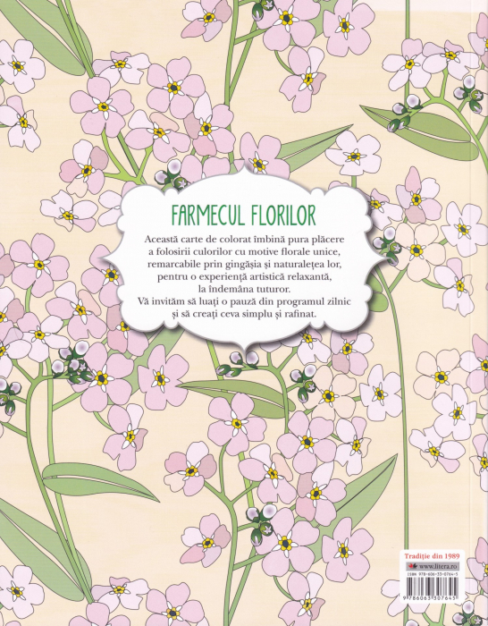 Farmecul florilor. Carte de colorat cu motive florale [2]