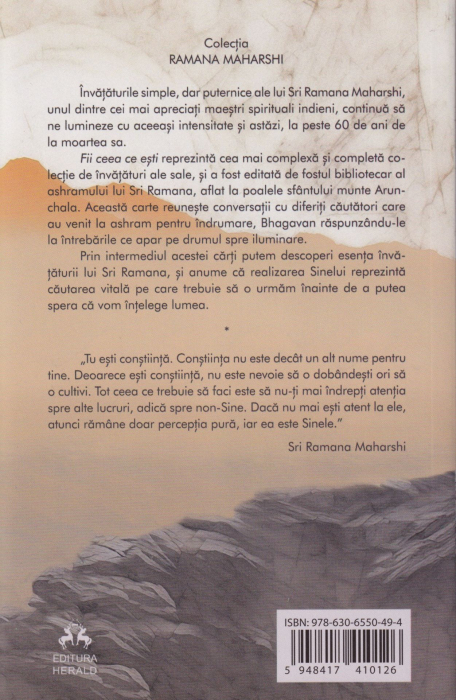 Fii ceea ce esti. Volum editat de David Godman [2]