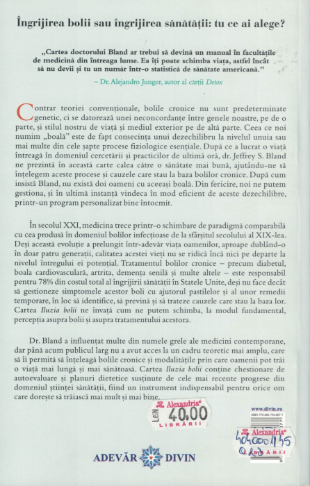 Iluzia bolii - Dr. Jeffrey S. Bland [2]