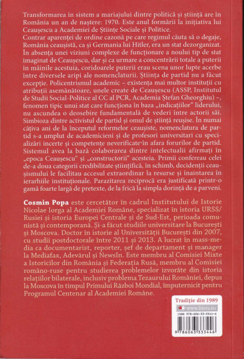 Intelectualii lui Ceausescu si Academia de Stiinte Sociale si Politice (1970 - 1989) [2]