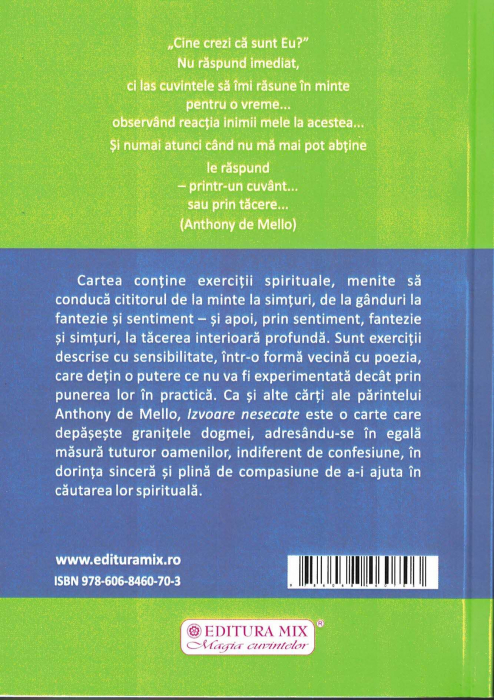 Izvoare nesecate. Un volum de exercitii spirituale [2]