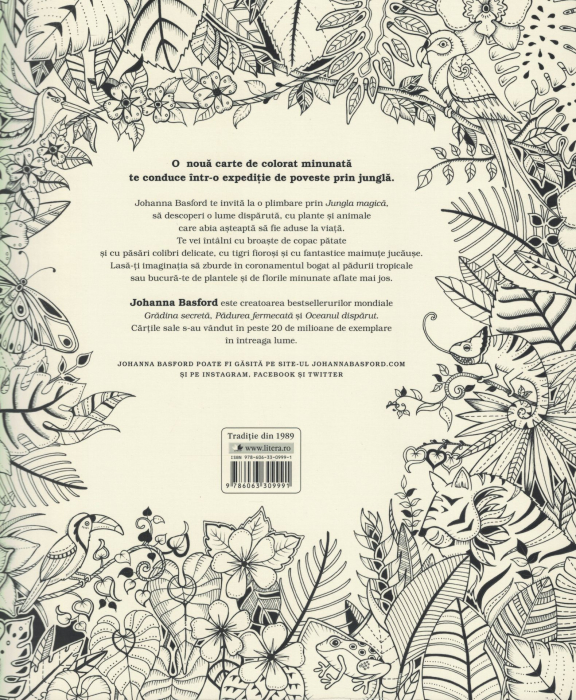 Jungla magica. Carte de colorat si activitati antistres - Johanna Basford [2]