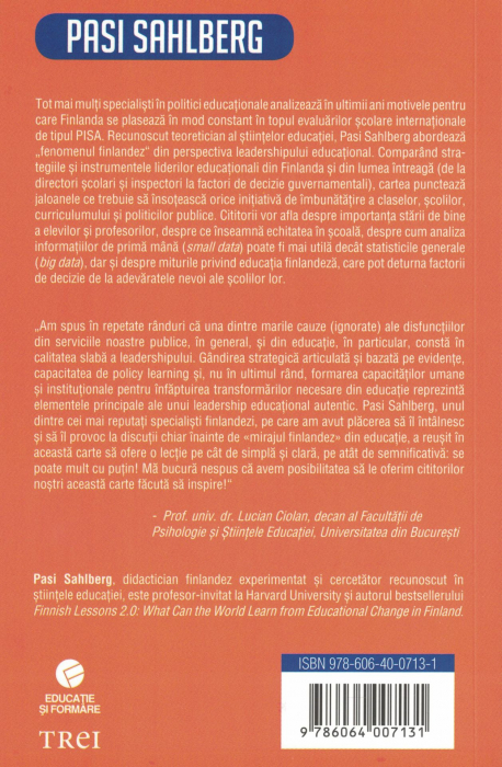 Leadership educational :  modelul finlandez - Pasi Sahlberg [2]