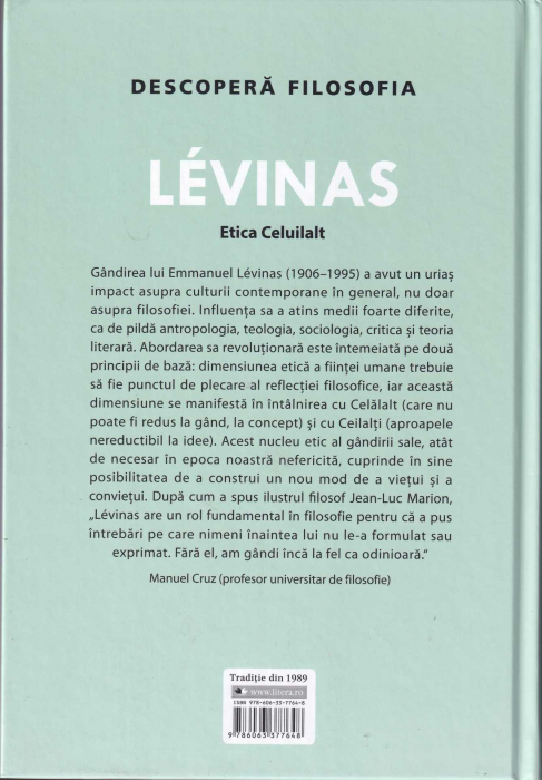 Levinas. Etica Celuilalt. Descopera Filosofia [2]